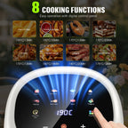 1800W Digital Air Fryer – 5L Large Capacity Oil-Free Cooker with Energy-Saving Rapid Hot Air Technology