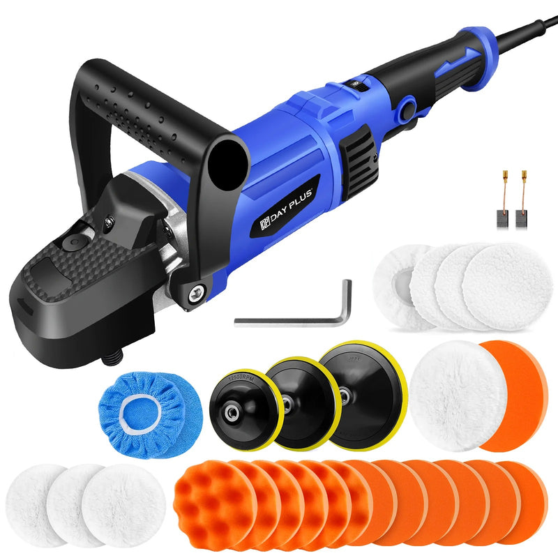Professional 1400W Electric Car Polishing Machine – Complete 22-Piece Buffer & Detailing Set