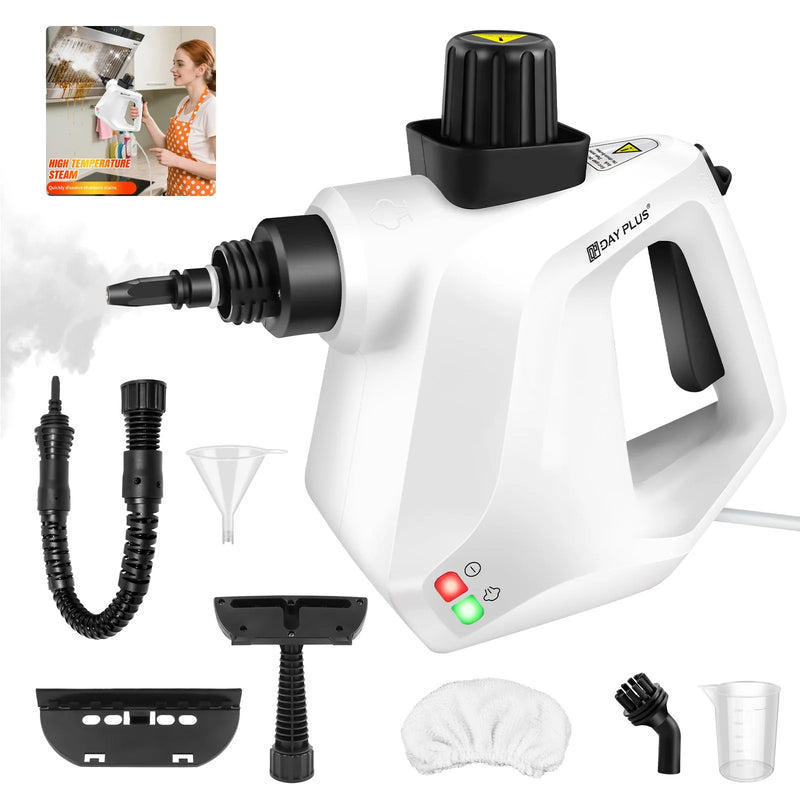Handheld Steam Cleaner 1000W – High Temperature Chemical-Free Steam Cleaner 400ml for Home, Kitchen, Car & Upholstery Cleaning | Portable Deep Cleaning Sanitiser Tool