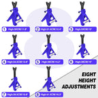 DayPlus Heavy Duty 3 Ton Axle Stands for Car Van 4x4 Caravan Garage Workshop Steel Robust Construction Support Lift 29-43cm,2PCS