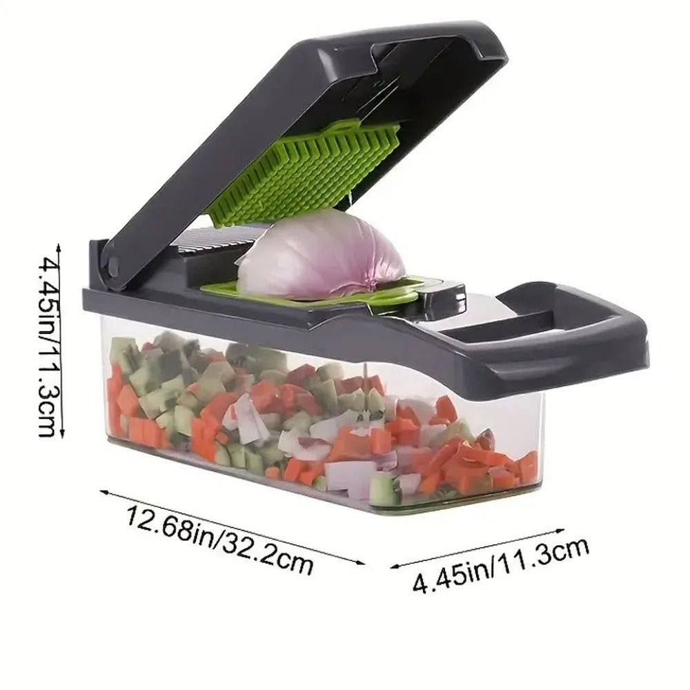 Vegetable Chopper Cutter Mandoline Slicer Cheese Grater - Food Onion Salad Veggie Chopper with Container - Kitchen Tools Gadgets