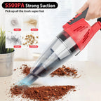 2-in-1 Cordless Handheld Vacuum Cleaner for Home & Car – Powerful 5500Pa Suction, USB Rechargeable