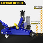 2-Ton Hydraulic Trolley Jack – Heavy-Duty Steel Floor Jack for Cars & Vans (135–320mm Lift)