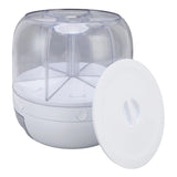Rotating Rice & Grain Dispenser – 6-Compartment Sealed Food Storage Container, Insect-Proof Kitchen Organiser