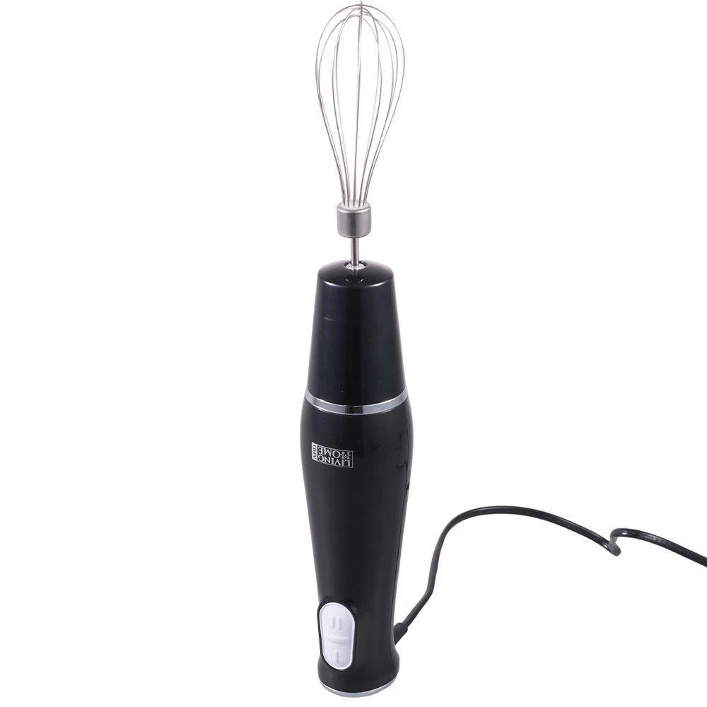 800W 4-in-1 Hand Blender Set – Professional Immersion Blender with Whisk, Chopper & Beaker – Black