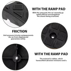 2pcs 50x27x7cm Ramps Curb Assisted Ramp Pad Portable PE Speed Bumps Slope for Driveway Loading Dock Sidewalk