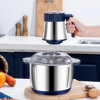 5L Multifunctional Electric Food Processor – Powerful 5-Speed Mixer & Meat Grinder with Stainless Steel Bowl