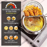 Induction-Compatible Stainless Steel Frying Pot – 2.2L Deep Fryer with Precision Temperature Control & Oil-Saving Design