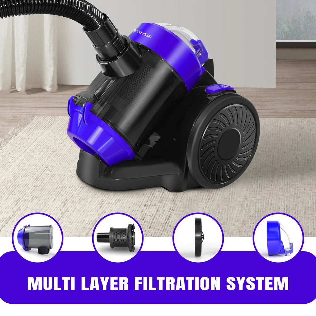 3 IN 1 Vacuum Cleaner, 3800W Basics Cylinder Vacuum Cleaner with HEPA filter for Hardfloor, Carpet,Car Living Room,Kitchen,1.5L