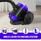 3 IN 1 Vacuum Cleaner, 3800W Basics Cylinder Vacuum Cleaner with HEPA filter for Hardfloor, Carpet,Car Living Room,Kitchen,1.5L