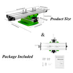 ALLSOME BG-6300 Compound Table Working Cross Slide Table Worktable for Milling Drilling Bench Multifunction Adjustable X-Y