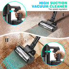 Cordless Upright Stick Vacuum Cleaner,3 In 1 Wireles Handheld Vacuum Cleaner 130000RPM Brushless for Carpets, Hard Floor