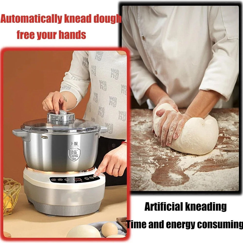5L 7L Dough Kneading Machine Dough Maker Electric Stainless Steel Blender Flour Mixer Set with Fermentation Function