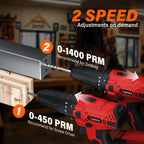Professional Cordless Drill & Screwdriver Kit – 21V, 45Nm Torque, 2-Speed Gearbox & 29 Accessories