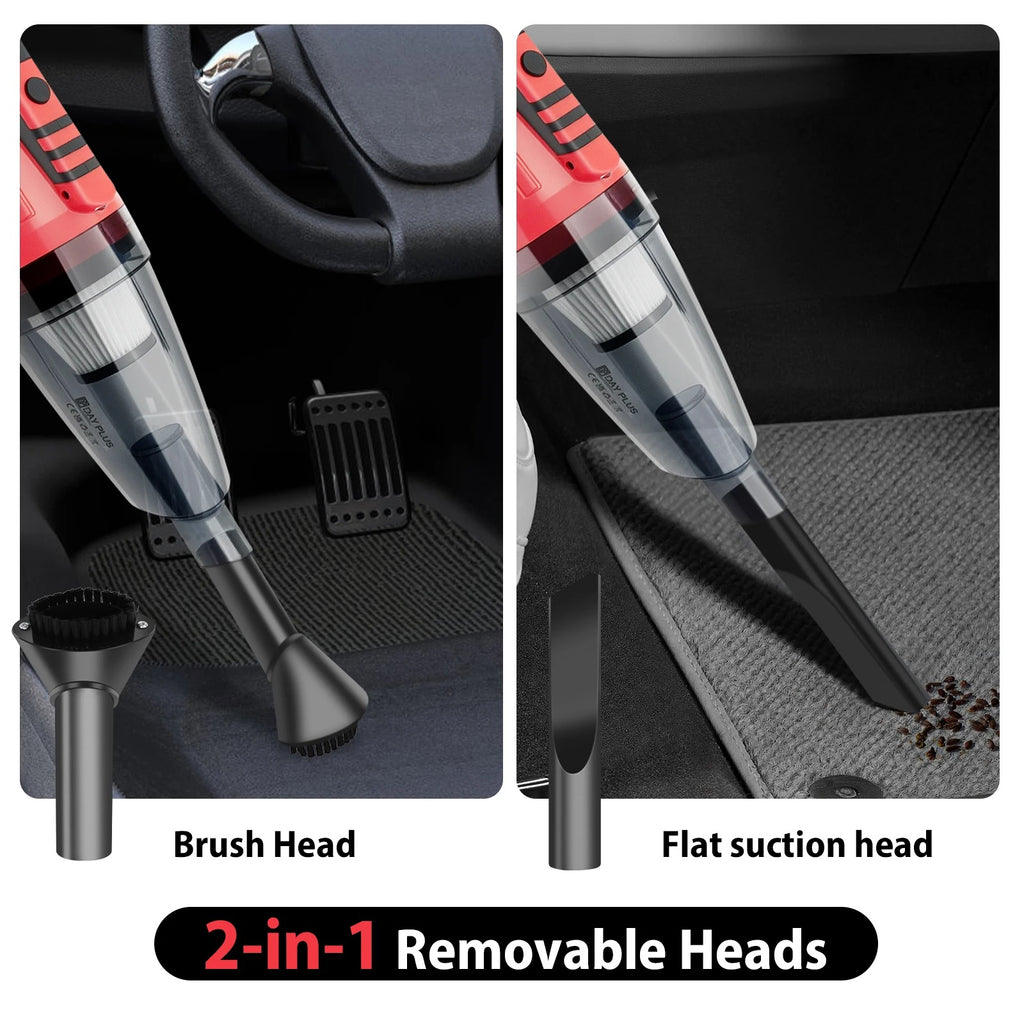2-in-1 Cordless Handheld Vacuum Cleaner for Home & Car – Powerful 5500Pa Suction, USB Rechargeable