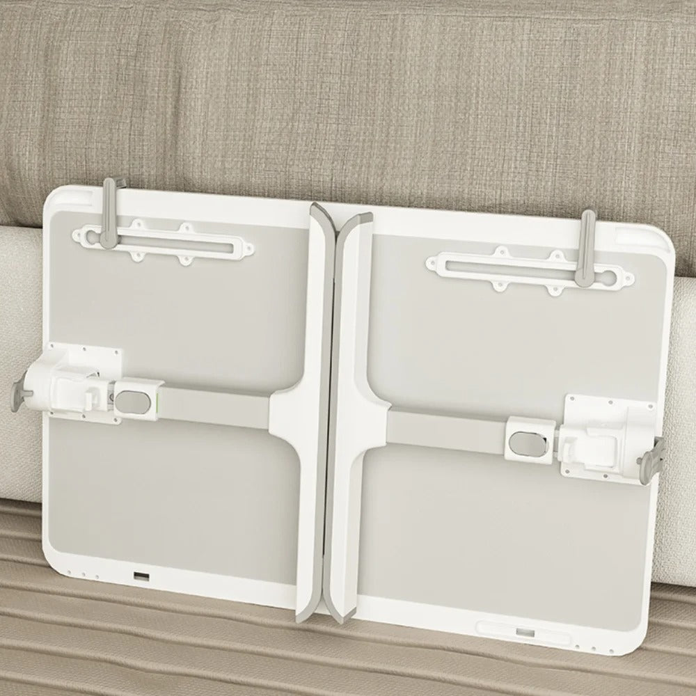 Foldable laptop bed tray table, height and angle adjustable laptop bed table, laptop table for bed/sofa/sofa chair/floor, laptop