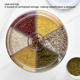 Rotating Rice & Grain Dispenser – 6-Compartment Sealed Food Storage Container, Insect-Proof Kitchen Organiser