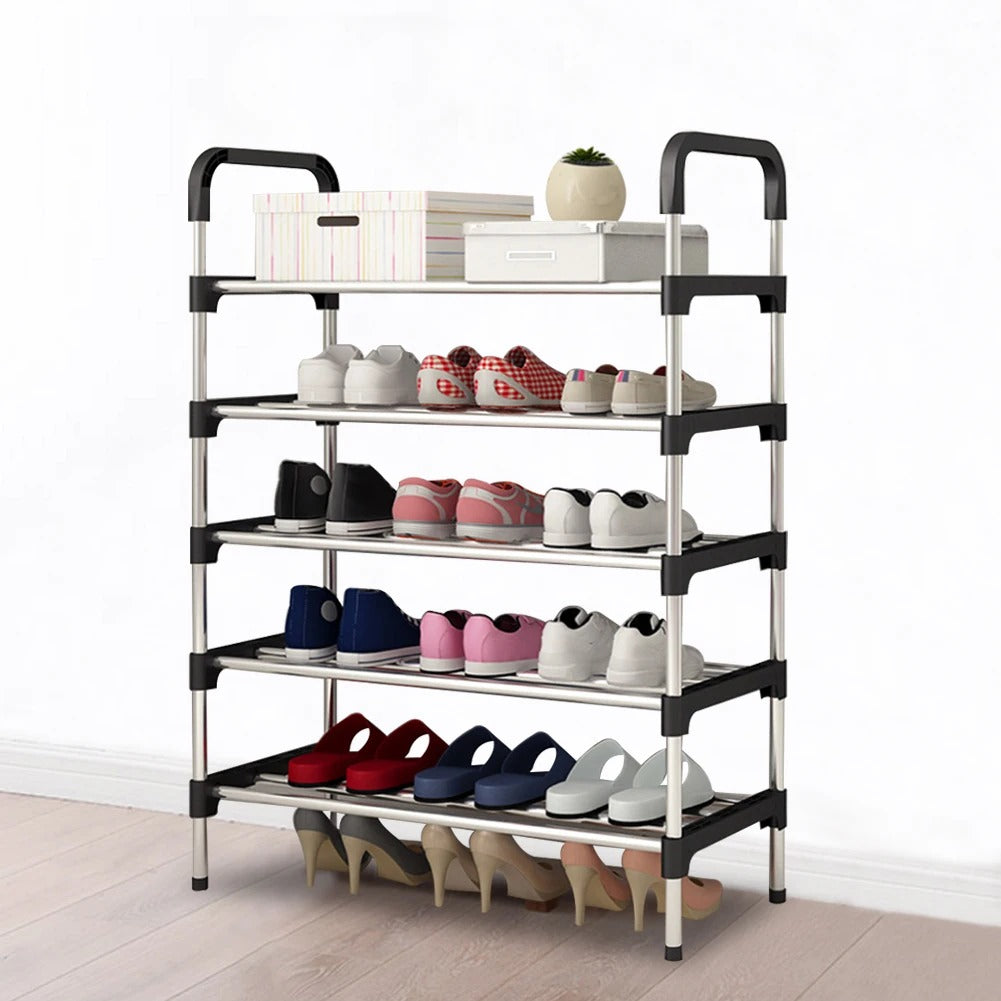 Multi-layer simple shoe rack entrance door storage rack household shoe rack can be stacked to save space shoe rack