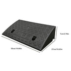 2pcs 50x27x7cm Ramps Curb Assisted Ramp Pad Portable PE Speed Bumps Slope for Driveway Loading Dock Sidewalk