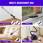 3 IN 1 Vacuum Cleaner, 3800W Basics Cylinder Vacuum Cleaner with HEPA filter for Hardfloor, Carpet,Car Living Room,Kitchen,1.5L