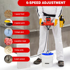 2600W Handheld Concrete Mixer Machine Paddle Mixer Adjustable 6 Speed Stirrer Electric Mix Stirring Tool M14 Mixing Rod