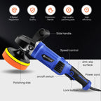 Professional 1400W Electric Car Polishing Machine – Complete 22-Piece Buffer & Detailing Set