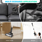 Cordless Upright Stick Vacuum Cleaner,3 In 1 Wireles Handheld Vacuum Cleaner 130000RPM Brushless for Carpets, Hard Floor