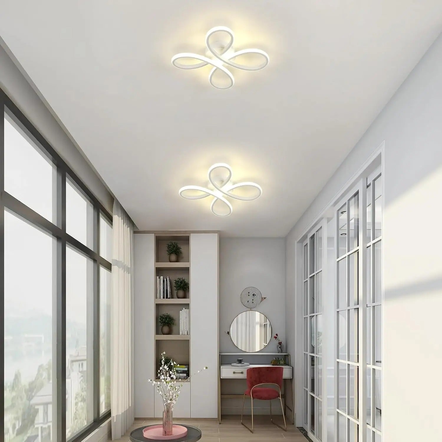 Modern LED Ceiling Light, 30W 3400LM Ceiling Lamp, LED Ceiling Light Fixture for Bedroom Living Room, Dining Room Kitchen