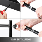 3x2.4M Backdrop Background Stand Adjustable Telescopic Backdrop Banner Stand for Photocall Video Wedding Event Party