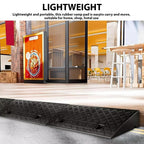 2pcs 50x27x7cm Ramps Curb Assisted Ramp Pad Portable PE Speed Bumps Slope for Driveway Loading Dock Sidewalk