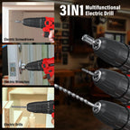Professional Cordless Drill & Screwdriver Kit – 21V, 45Nm Torque, 2-Speed Gearbox & 29 Accessories