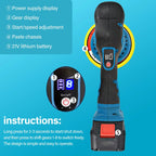 125mm Cordless Eccentric Polisher Set – High-Performance 380W Buffer for Car Detailing & Home DIY