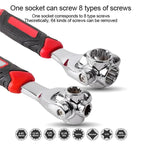 48-in-1 Universal Socket Wrench – 360° Rotating Head Multi-Tool for Auto & Home Repair
