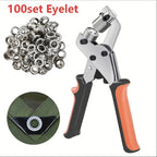 10mm Handheld Eyelet Punch Plier Kit – Heavy-Duty Grommet Tool for Leather, Fabric, Canvas & Tarps