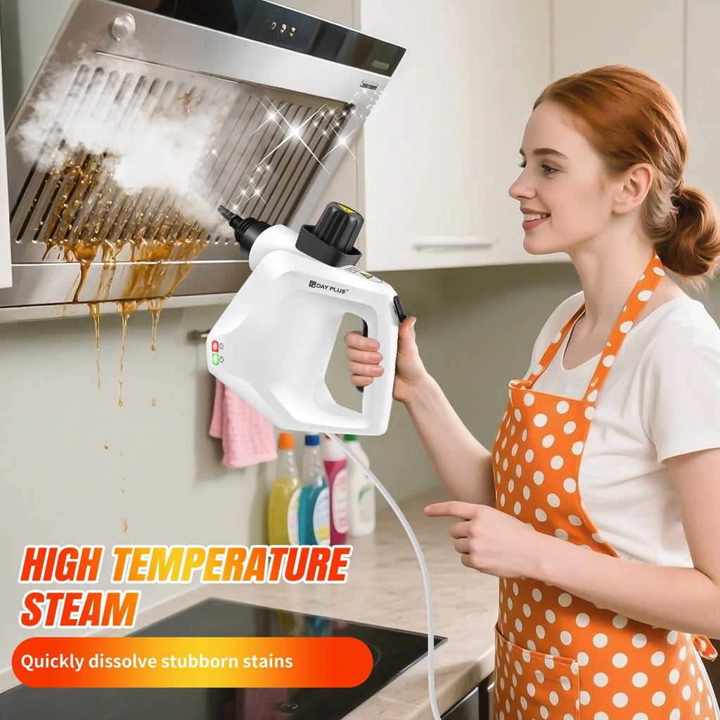 Handheld Steam Cleaner 1000W – High Temperature Chemical-Free Steam Cleaner 400ml for Home, Kitchen, Car & Upholstery Cleaning | Portable Deep Cleaning Sanitiser Tool