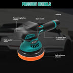 Electric Car Polishing Machine – Variable Speed Portable Buffer & Polisher with Dual Battery Set