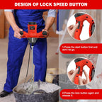 2600W Handheld Concrete Mixer Machine Paddle Mixer Adjustable 6 Speed Stirrer Electric Mix Stirring Tool M14 Mixing Rod