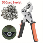 10mm Handheld Eyelet Punch Plier Kit – Heavy-Duty Grommet Tool for Leather, Fabric, Canvas & Tarps