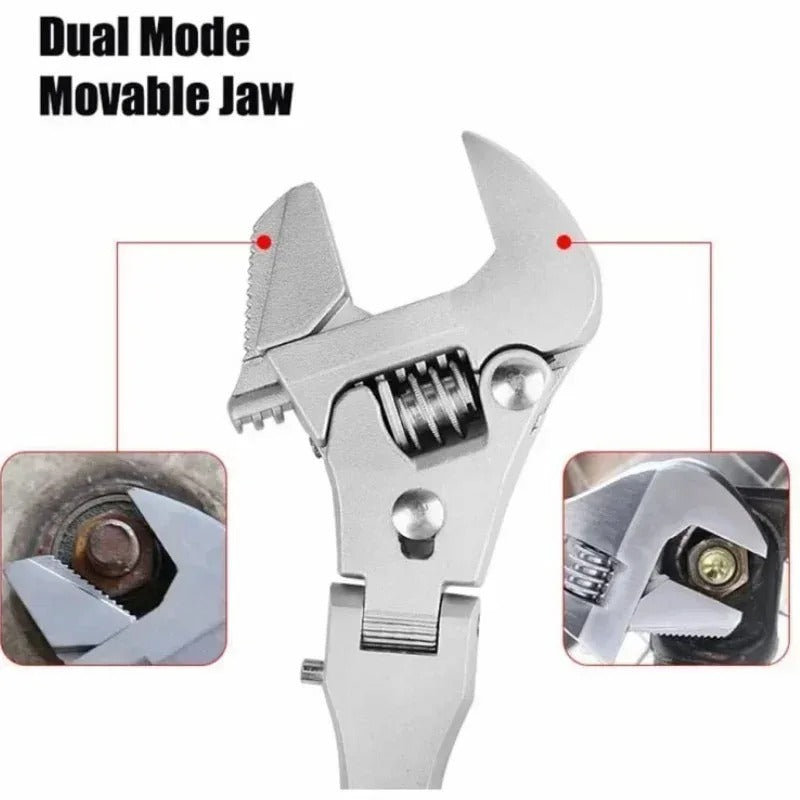 10-Inch Multi-Function Adjustable Ratchet Wrench – 180° Folding Head & High-Torque Precision Tool