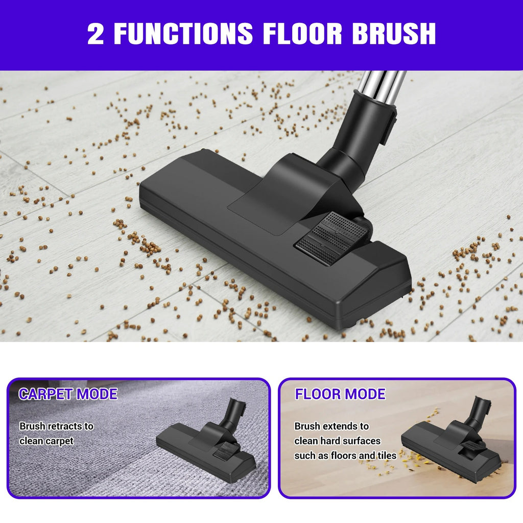 3 IN 1 Vacuum Cleaner, 3800W Basics Cylinder Vacuum Cleaner with HEPA filter for Hardfloor, Carpet,Car Living Room,Kitchen,1.5L