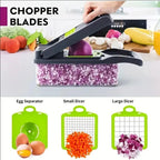 Vegetable Chopper Cutter Mandoline Slicer Cheese Grater - Food Onion Salad Veggie Chopper with Container - Kitchen Tools Gadgets