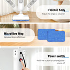1500W Steam Mop with Detachable Handheld Cleaner – Powerful Floor Steamer for Carpet, Laminate & Hardwood Floors