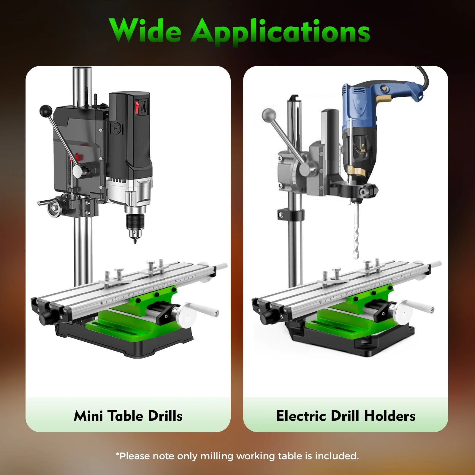 ALLSOME BG-6300 Compound Table Working Cross Slide Table Worktable for Milling Drilling Bench Multifunction Adjustable X-Y