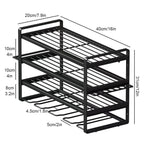 Power Tool Rack Wall Mount Electric Drill Holder | Metal Tool Storage Shelf for Garage & Workshop