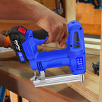Electric Nail Gun & Stapler Kit – 2-in-1 Heavy Duty Tacker with Battery, Charger & 1000-Piece Accessory Set