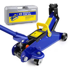 Steel Hydraulic Floor Jack 4000lbs / 2 Ton | Car & Lorry Trolley Jack with Swivel Casters