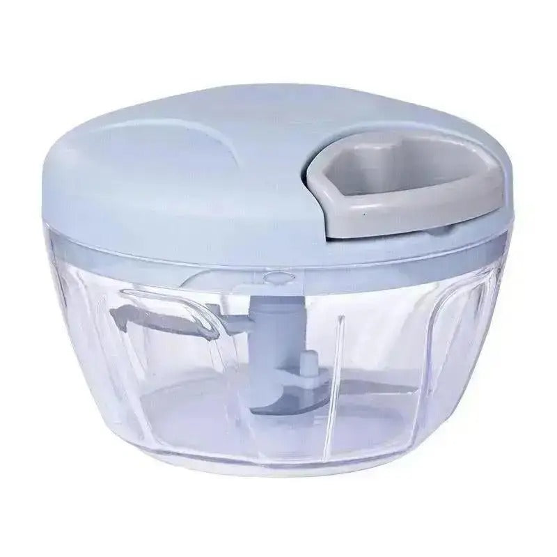Manual Rotary Garlic & Vegetable Chopper – 500ml/900ml Hand-Powered Food Processor for Kitchen Prep