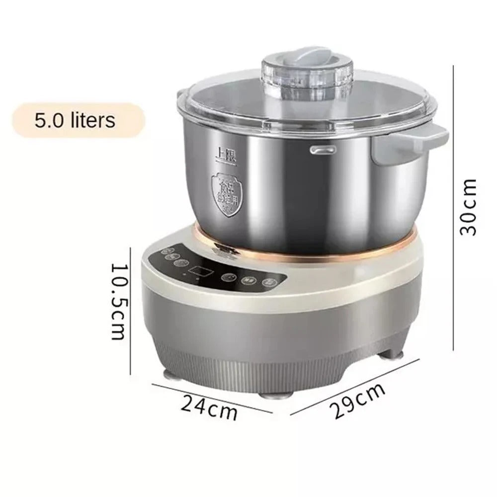 5L 7L Dough Kneading Machine Dough Maker Electric Stainless Steel Blender Flour Mixer Set with Fermentation Function