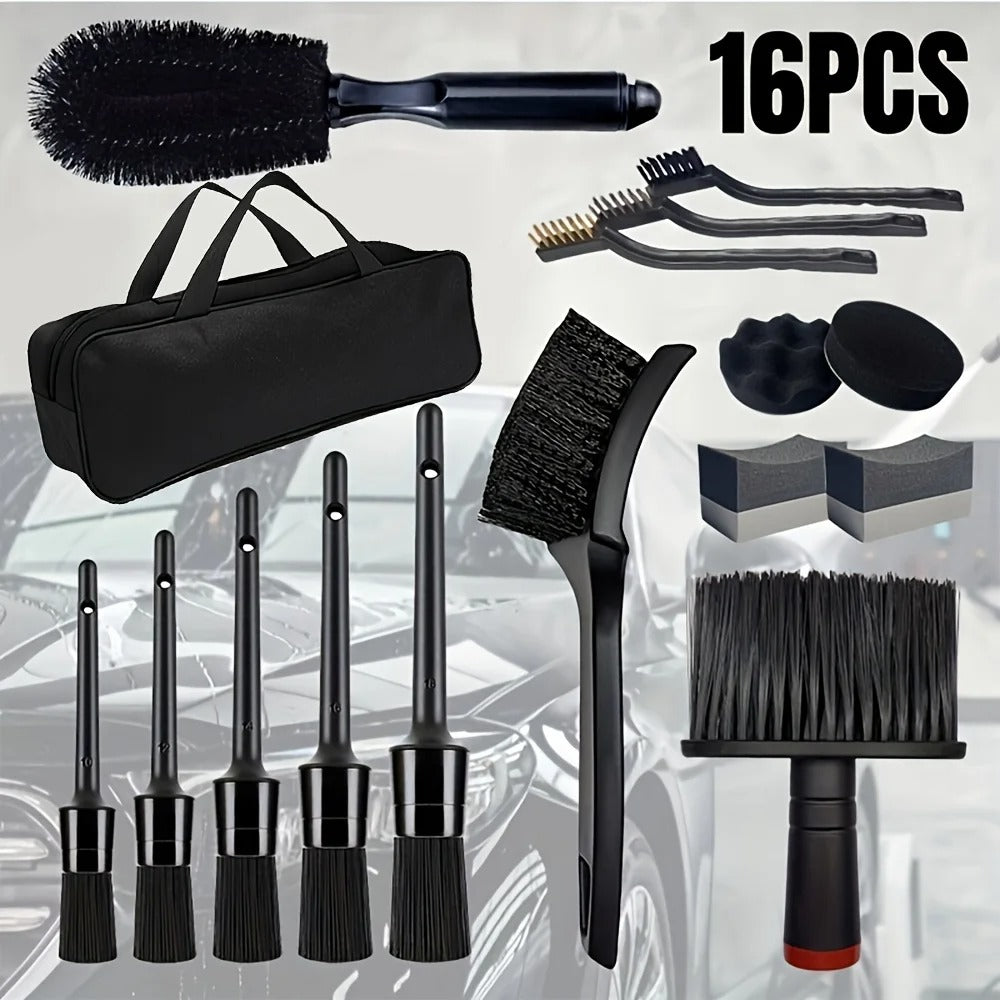 16-Piece Professional Car Cleaning & Detailing Kit