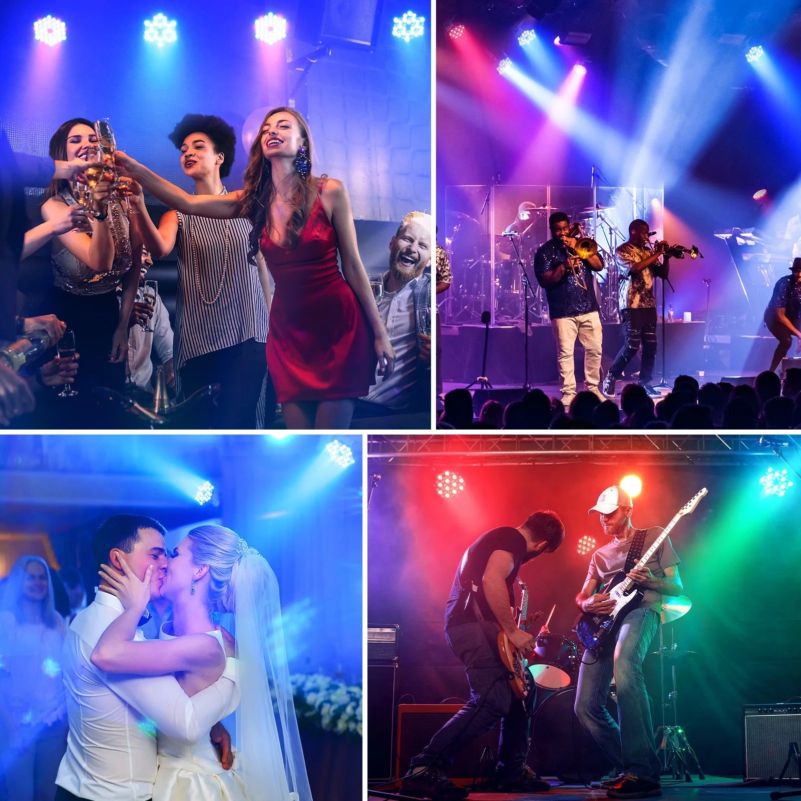 4/8PCS 36LEDs RGB Par Lights Remote & DMX Control Stage Light Effect Projector for Church Wedding Party Club Music Live